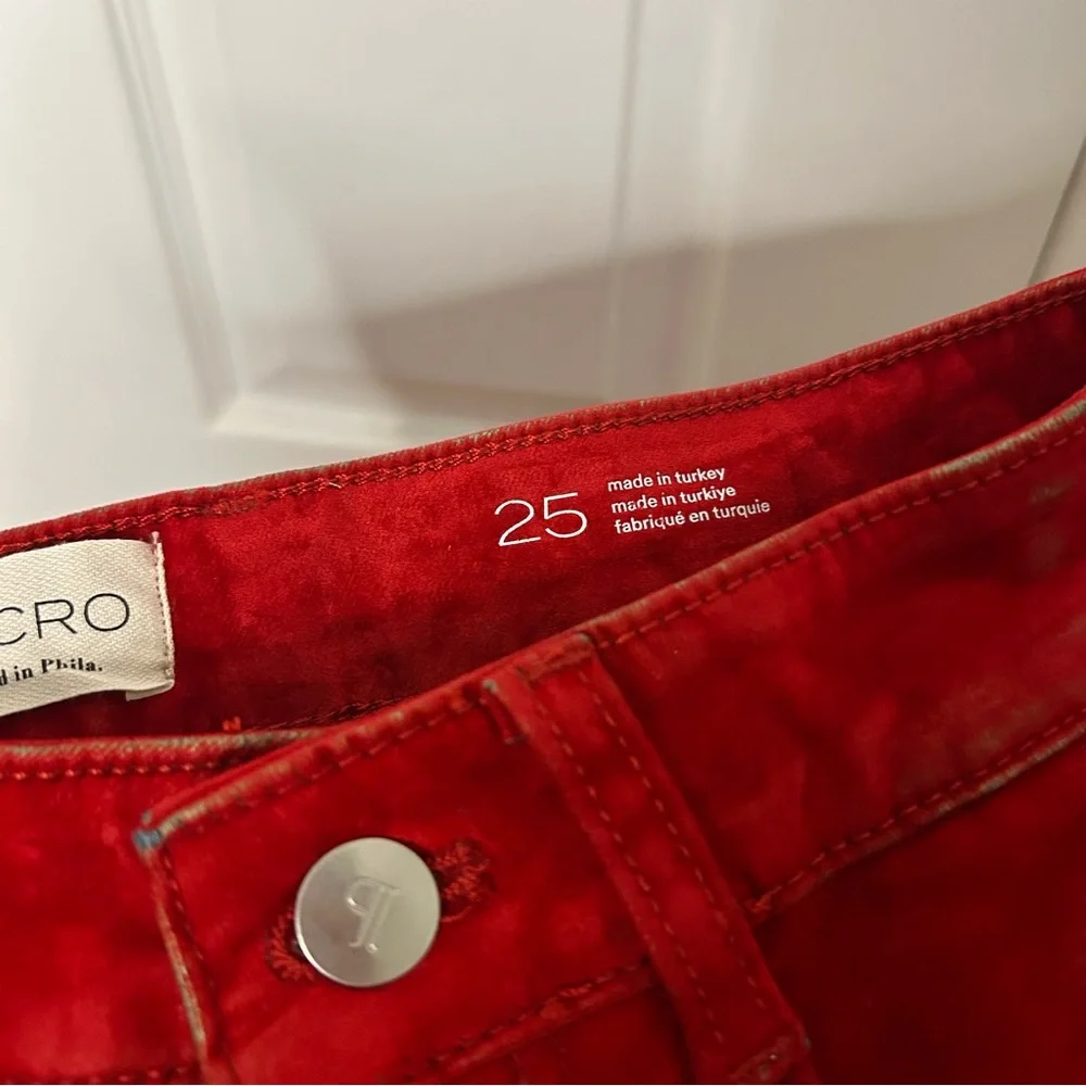 Anthropologie Pilcro The Annie Flocked High-Rise Straight-Leg Jeans - Picture 9 of 16